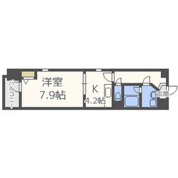 ラクラス長堀橋の物件間取画像